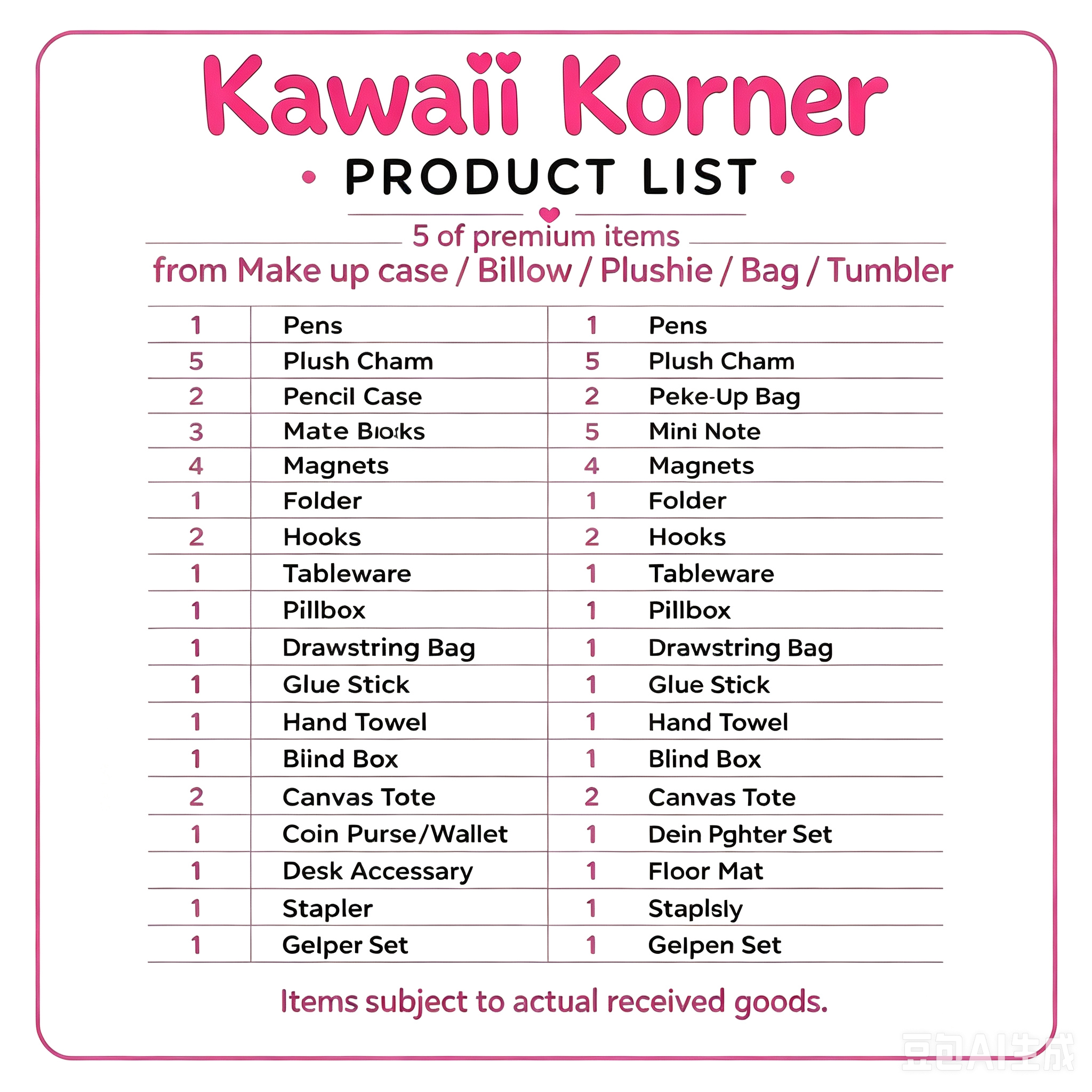 Kawaii Korner 2-Scoop Mystery Box | Ships From USA | 55+ Kawaii Items | All character Mix